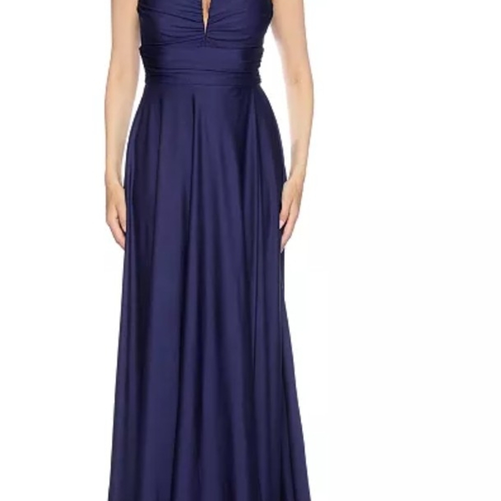 B Darlin Deep Blue Maxi Dress